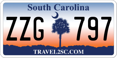 SC license plate ZZG797