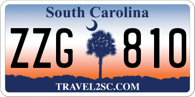 SC license plate ZZG810