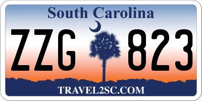 SC license plate ZZG823