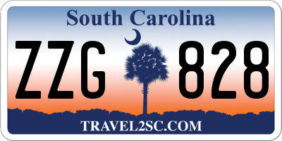 SC license plate ZZG828