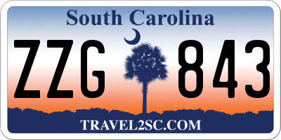 SC license plate ZZG843