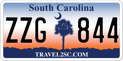 SC license plate ZZG844