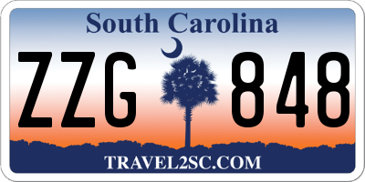 SC license plate ZZG848
