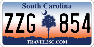 SC license plate ZZG854