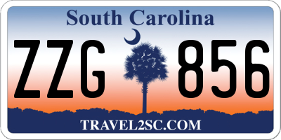 SC license plate ZZG856