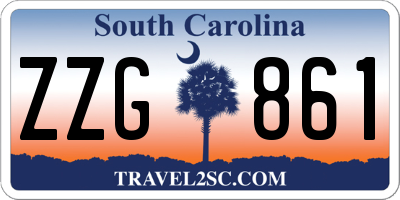 SC license plate ZZG861