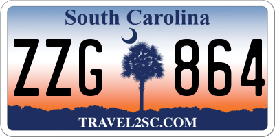SC license plate ZZG864
