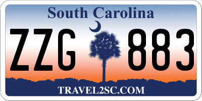 SC license plate ZZG883