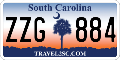 SC license plate ZZG884