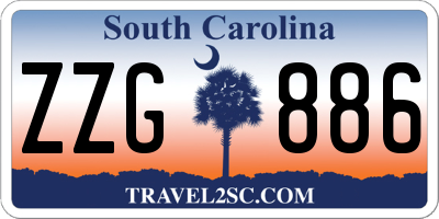 SC license plate ZZG886