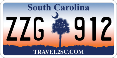 SC license plate ZZG912