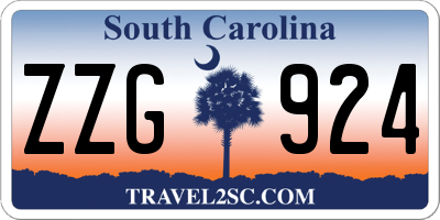 SC license plate ZZG924