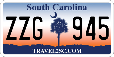 SC license plate ZZG945