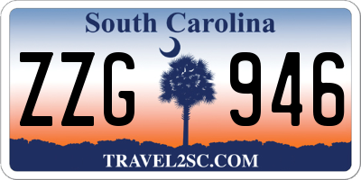 SC license plate ZZG946