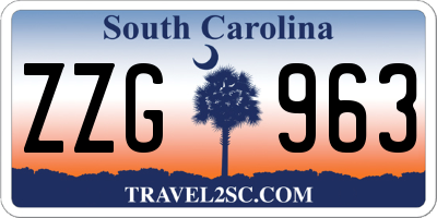 SC license plate ZZG963