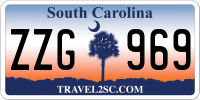 SC license plate ZZG969