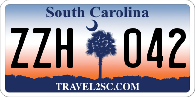 SC license plate ZZH042