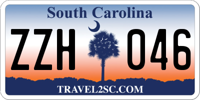 SC license plate ZZH046
