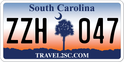 SC license plate ZZH047