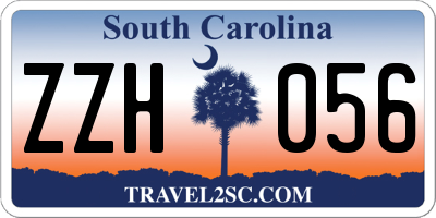 SC license plate ZZH056