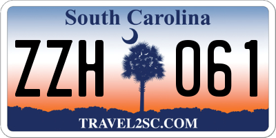 SC license plate ZZH061