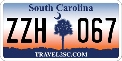 SC license plate ZZH067