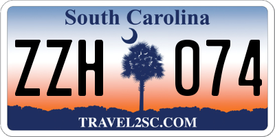 SC license plate ZZH074
