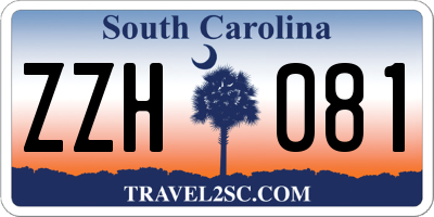 SC license plate ZZH081