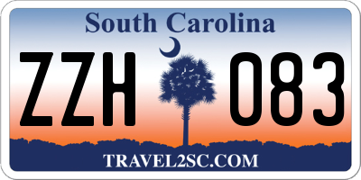 SC license plate ZZH083