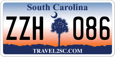 SC license plate ZZH086