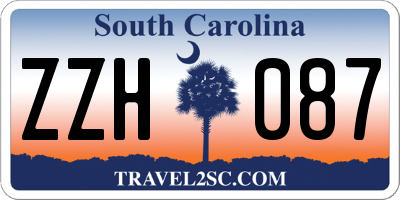 SC license plate ZZH087