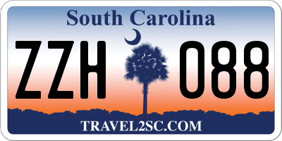 SC license plate ZZH088
