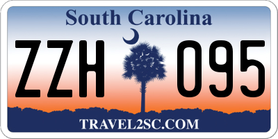 SC license plate ZZH095