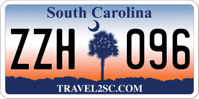 SC license plate ZZH096