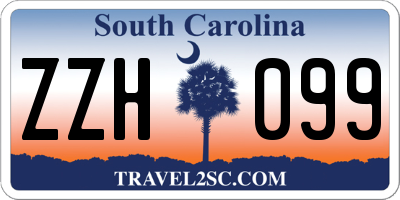 SC license plate ZZH099
