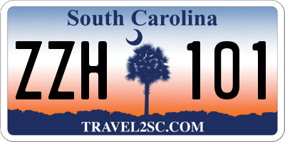 SC license plate ZZH101