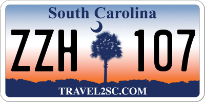 SC license plate ZZH107