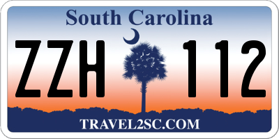 SC license plate ZZH112