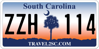SC license plate ZZH114