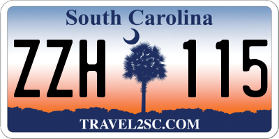SC license plate ZZH115