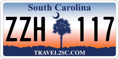 SC license plate ZZH117