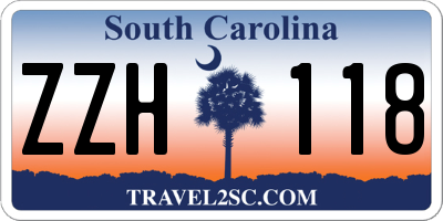 SC license plate ZZH118