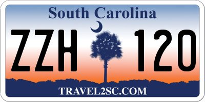 SC license plate ZZH120