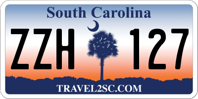 SC license plate ZZH127