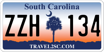 SC license plate ZZH134