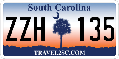 SC license plate ZZH135