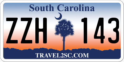 SC license plate ZZH143