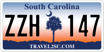 SC license plate ZZH147