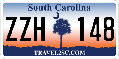 SC license plate ZZH148