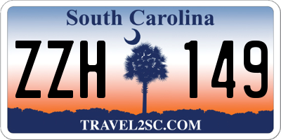 SC license plate ZZH149